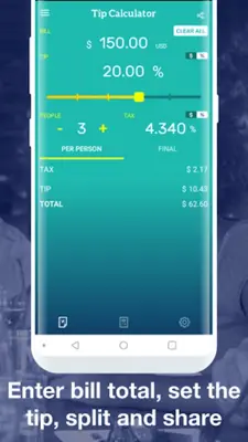 Tip Calculator & Bill Split android App screenshot 2